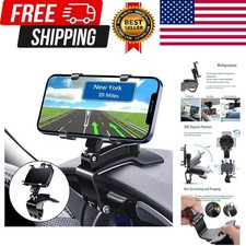 Universal Car Phone Holder Mount,360 Degrees Rotation Dashboard Phone Holder ...