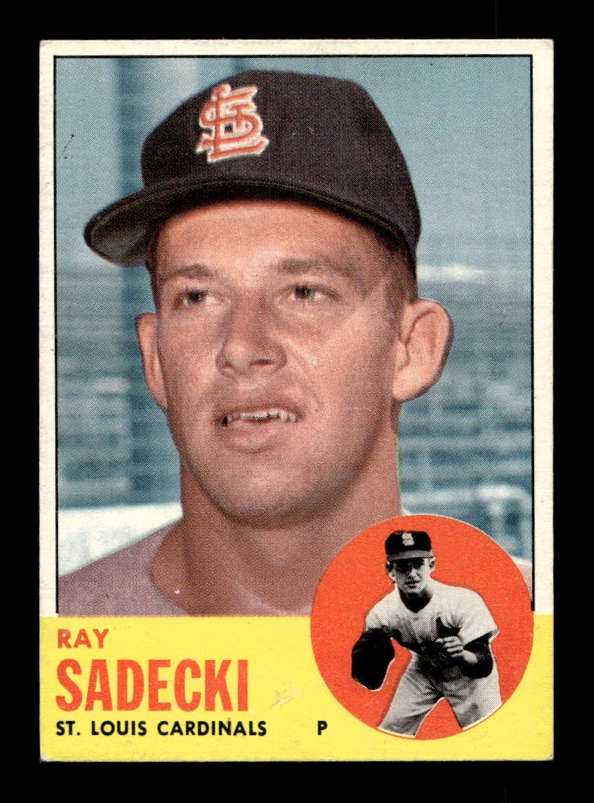 1963 Topps #486 Ray Sadecki Cardinals EX+ *w8