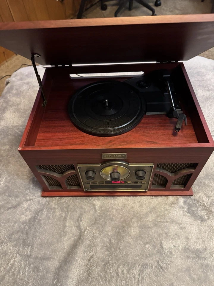 Innovative Technology VTA-200B Turntable Mahogany Record Vinyl Player - Image 2 of 4