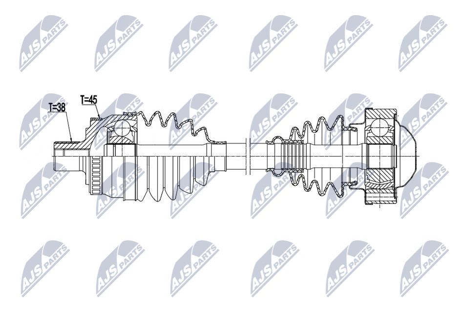 Drive Shaft OE: 32196 Compatible With Audi A4 1.6 B6, B7 00-, Seat Exeo 1.6 08- - Image 4
