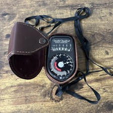 Vintage Weston Master II Exposure Light Meter 735 w/ Leather Case - Tested