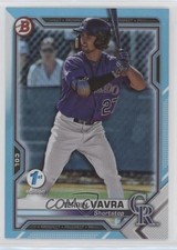 2021 Bowman 1st Edition Sky Blue Foil Terrin Vavra #BFE-100 1b3