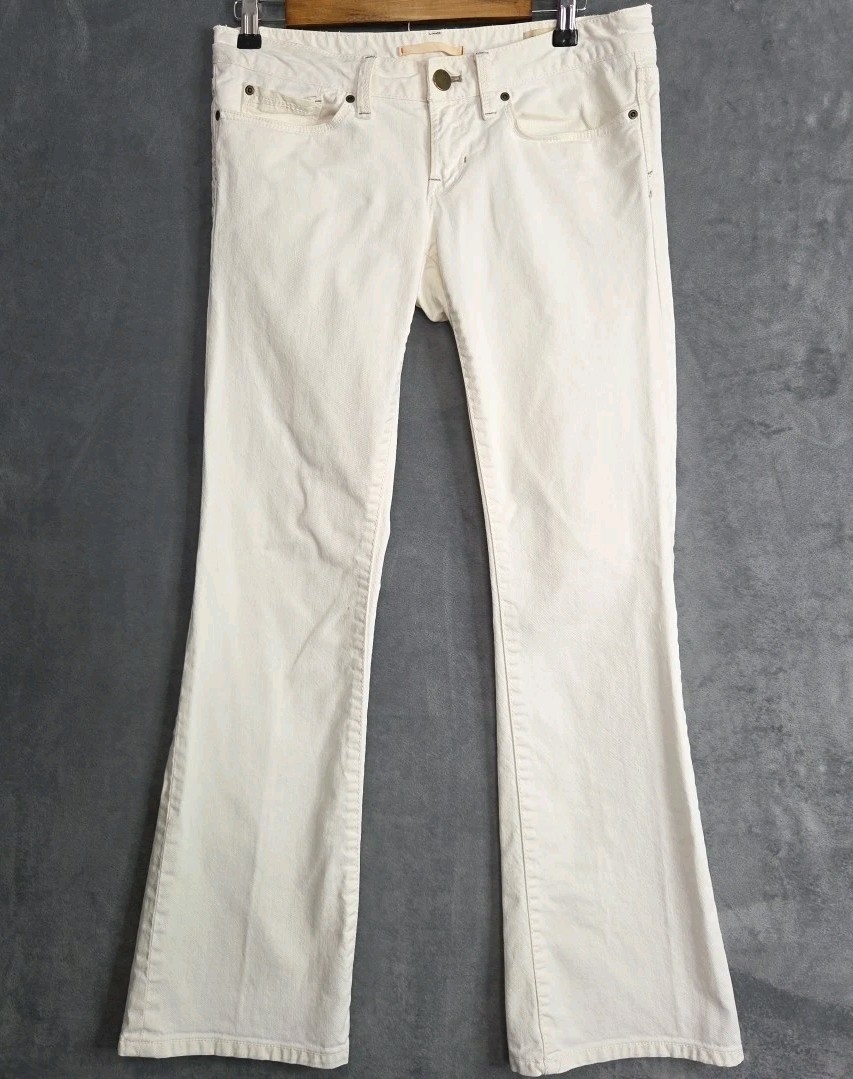 GAP Women’s Bootcut Jeans 6 / 28 Low Rise White Denim