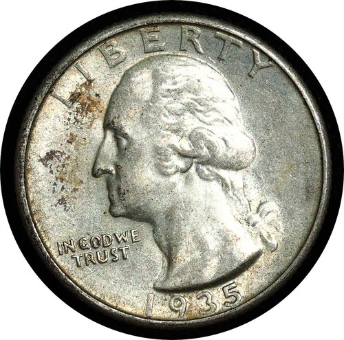 1935 Washington Quarter AU/BU