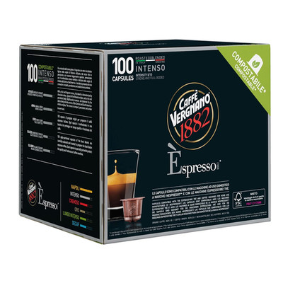Caffe' Vergnano Medium Roast Espresso Capsules for Original Line Machines
