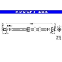 ATE 24.5112-0341.3 Bremsschlauch