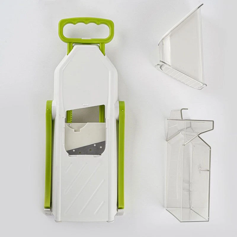 Cortadora de verduras y frutas: cortador de mandolina ajustable para uso en l... Foto 3 de 4