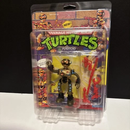 TMNT Fugitoid Vintage MIB 1991 original Turtles MOC in acrylic case