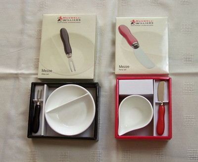 MAXWELL WILLIAMS Oliven Set + Party Set ''MEZZE'' 2 Sets aus Porzellan/Keramik OVP