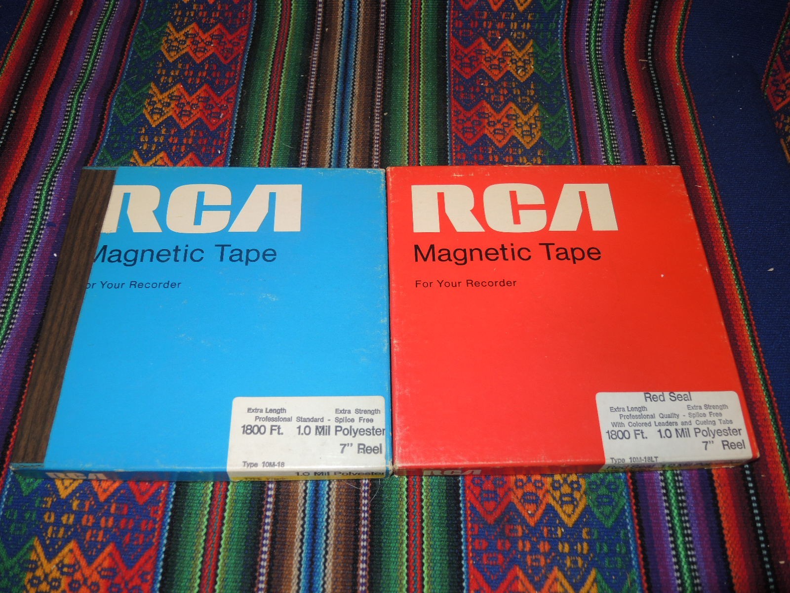 2 used  RCA Reel to Reel Tape Red Seal and Standard~ 1800' x 1/4" ~  7"