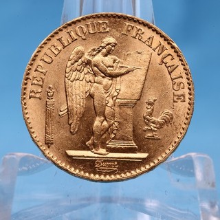 Frankreich 20 Francs 1874 A Stehender Engel Genius 6 45 Gramm 900 Gold Vz