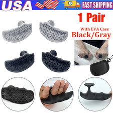 Grip For Weight Lifting Deadlift Rows With Case Rubber Anti-Slip Ergonomic 1Pair