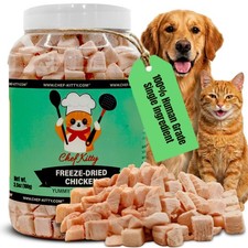 Chef Kitty Freeze Dried Chicken Cat Treats Healthy Dog Food Toppers 100% Human