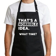 Funny Aprons Men 2 Pockets Chef Cooking BBQ Grilling Gifts For Husband Dad
