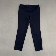 Talbots Pants Women  s 6P Navy Blue Dalton Skinny Ankle Stretch Nylon Blend Chino