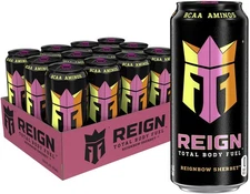 REIGN Total Body Fuel, Reignbow Sherbet, Fitness & Performance Drink, Pack of 12