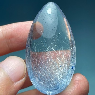 151Ct Natural Clear Beautiful Blue Dumortierite Crystal Quartz Polished Specimen