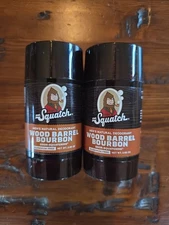 Lot Of 2 Dr. Squatch Wood Barrel Bourbon Natural Deodorant 2.65oz Aluminum Free