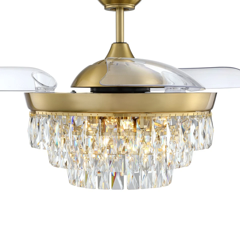 Craftmade SOF423 Sofia 42" 3 Blade Indoor Smart LED Ceiling Fan - Brass - Image 4 of 4