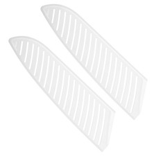 2Pcs PP Kitchen Knife Sheath Cover Sleeves for 7" Santoku Knife White