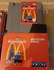 McDonaldland Video Game for NES, Complete in Box, Great Condition