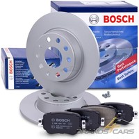 Bosch Bremsscheiben +BelÄGe Hinten FÜR Audi A1 Seat Leon 5F Skoda Octavia 3 VW