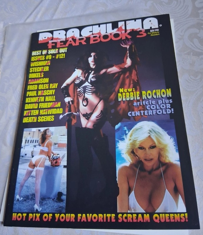 RARE Back Issue  DRACULINA FEAR BOOK Magazine #3 1995  Debbie Rochon Paul Naschy