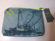 ALOHA Collection HOKULEA Small Pouch Hawaiian canoe Reversible Limited Edition