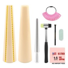 Bracelet Mandrel Sizer, Bracelet Repair  Measuring Kit - Round  Oval Black