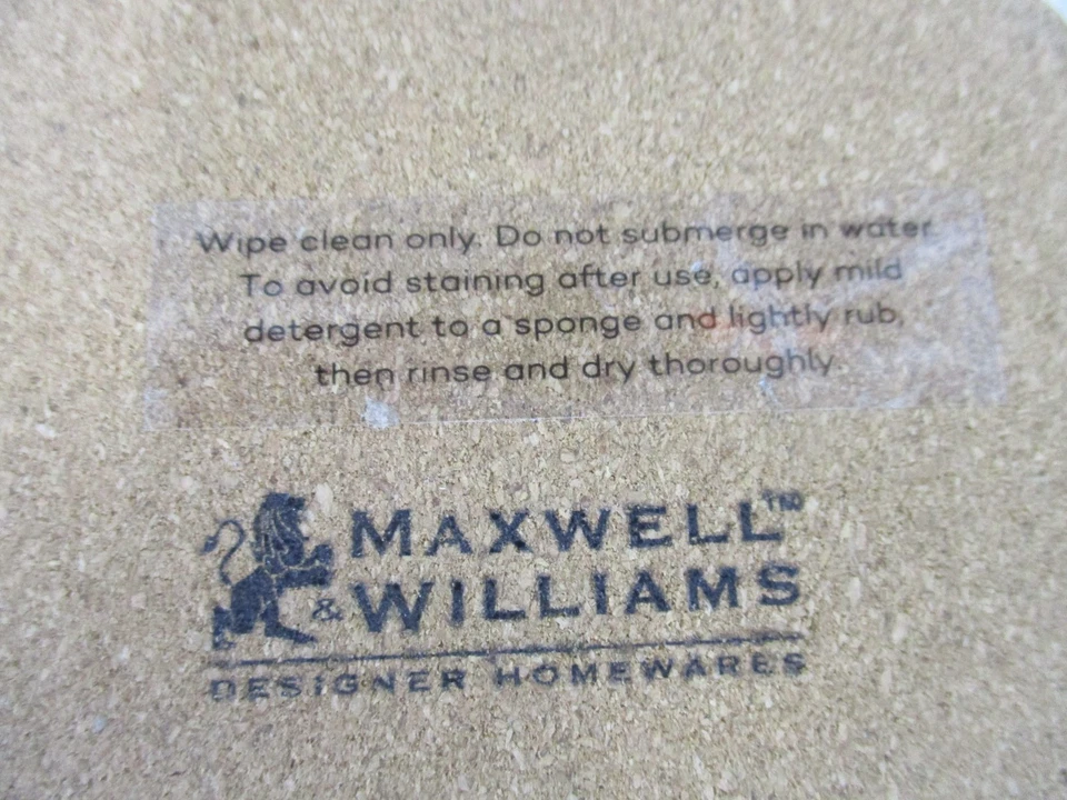 Juego de 4 posavasos de cerámica Maxwell Williams Funky Chicken Love Heart respaldo de corcho Foto 3 de 4