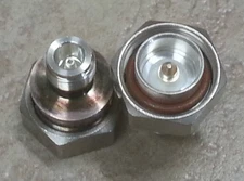 ANDREW 7/16 MALE TO N FEMALE RF coaxial ADAPTER Silver Teflon highest quality