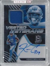 2020 Panini Spectra Vested Veterans Jersey Autographs Kenny Golladay Auto /75