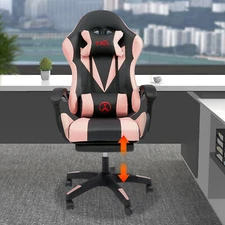 Computer Gaming Chair Adjustable Swivel Task Chair Ergonomic Chair 60kg/132lbs