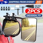 <!--F#f_0-->2x Towing Mirrors Pair Heavy Duty Multi Fit Clamp On Towing Caravan 4X4 Trailer<!--F/-->