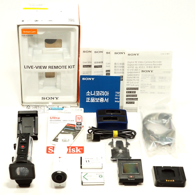 EXTRA MINT!!]Sony FDR-X3000R Camcorder/Action Cam w/Live view 