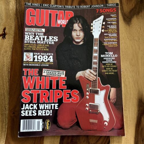 Guitarra World Jack White Stripes Revista Vintage 2004 Eddie Van Halen - Imagen 1 de 8