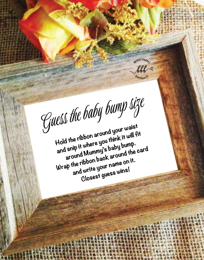 Guess the measurement baby shower game cheap
