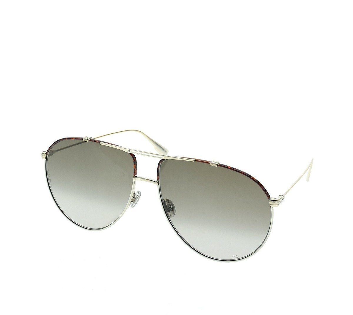 Christian Dior Womens Havane Aviator Sunglasses Christian Dior Havane Aviator Sunglasses - Gold Sunglasses  main image 2