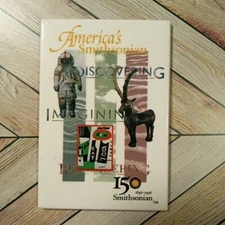 America's Smithsonian 150 Years 1997 Refrigerator Fridge Magnet Souvenir Vintage