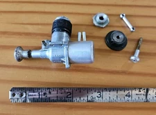 VTG OK CUB 049 B C/L NITRO MODEL AIRPLANE ENGINE wTANK & PARTS PISTON MOVES TL7