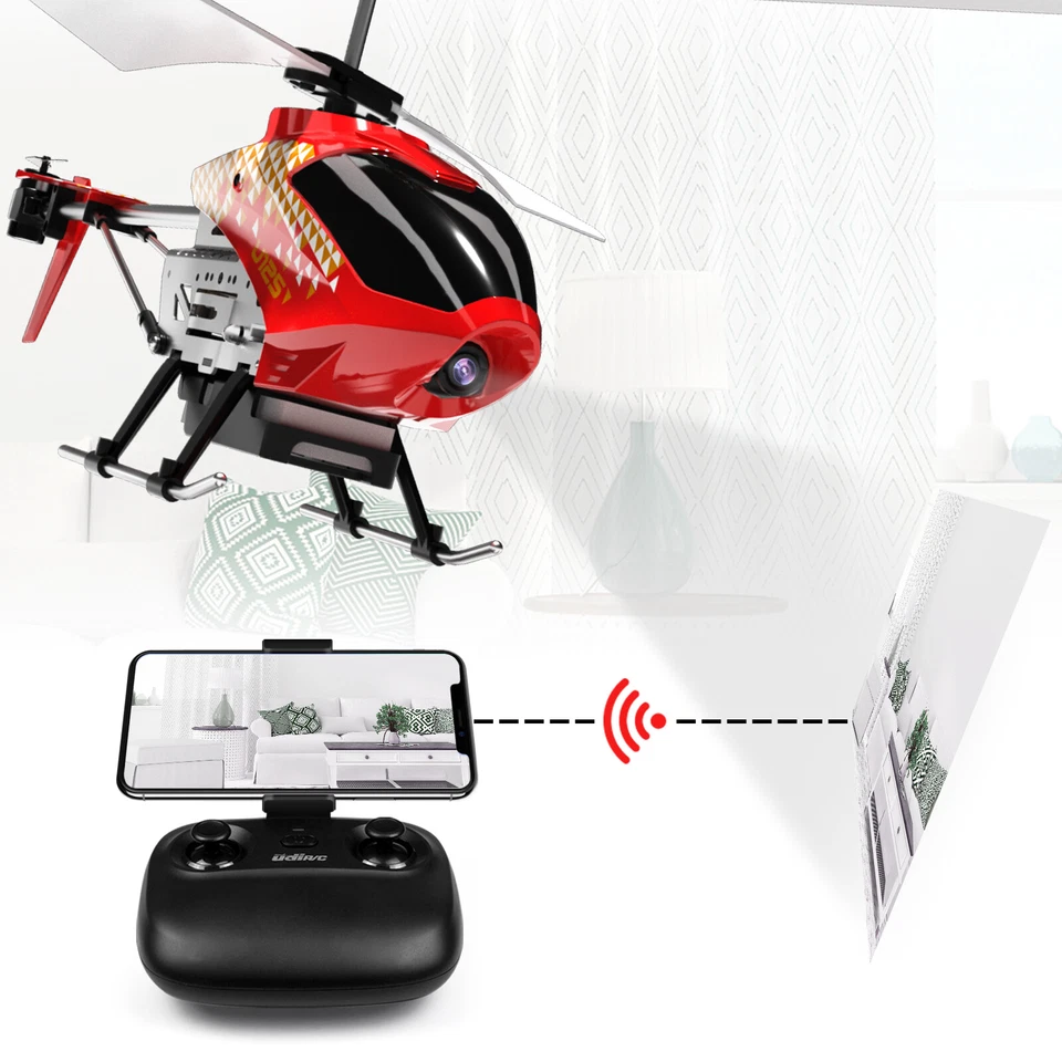 U12S Mini RC Helicopter Remote Control Helicopter w/ HD Camera Toys Gifts Kid US - Image 3 of 4