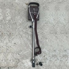 SGABELLO SEDIA PIEGHEVOLE RACING BASTONE DA TIRO IN PELLE MARRONE ALTA QUALITÀ