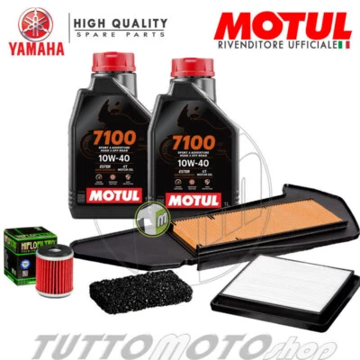 MOTUL - HIFLO Tagliando YAMAHA X-MAX 300 2017-2022 / Motul 7100 10W40 + Filtro olio/aria XMAX