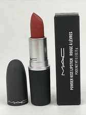 MAC Powder Kiss Lipstick #316 Devoted to Chili Full Size 0.1 OZ/3g New in Box