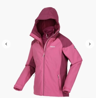 Regatta Jacke Wentwood VII Damen-Softshell 2-in-1 Lila XL NEU