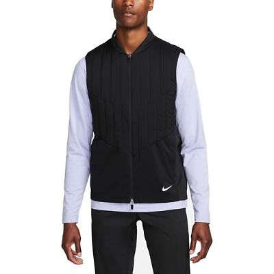Nike Therma-FIT ADV Repel Full-Zip Golf Vest Black DN1957-010 Men's Size  Large