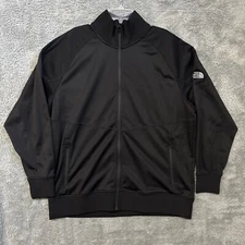 North Face Mens Black Tech Fleece Full Zip Up Jacket  Size XXL