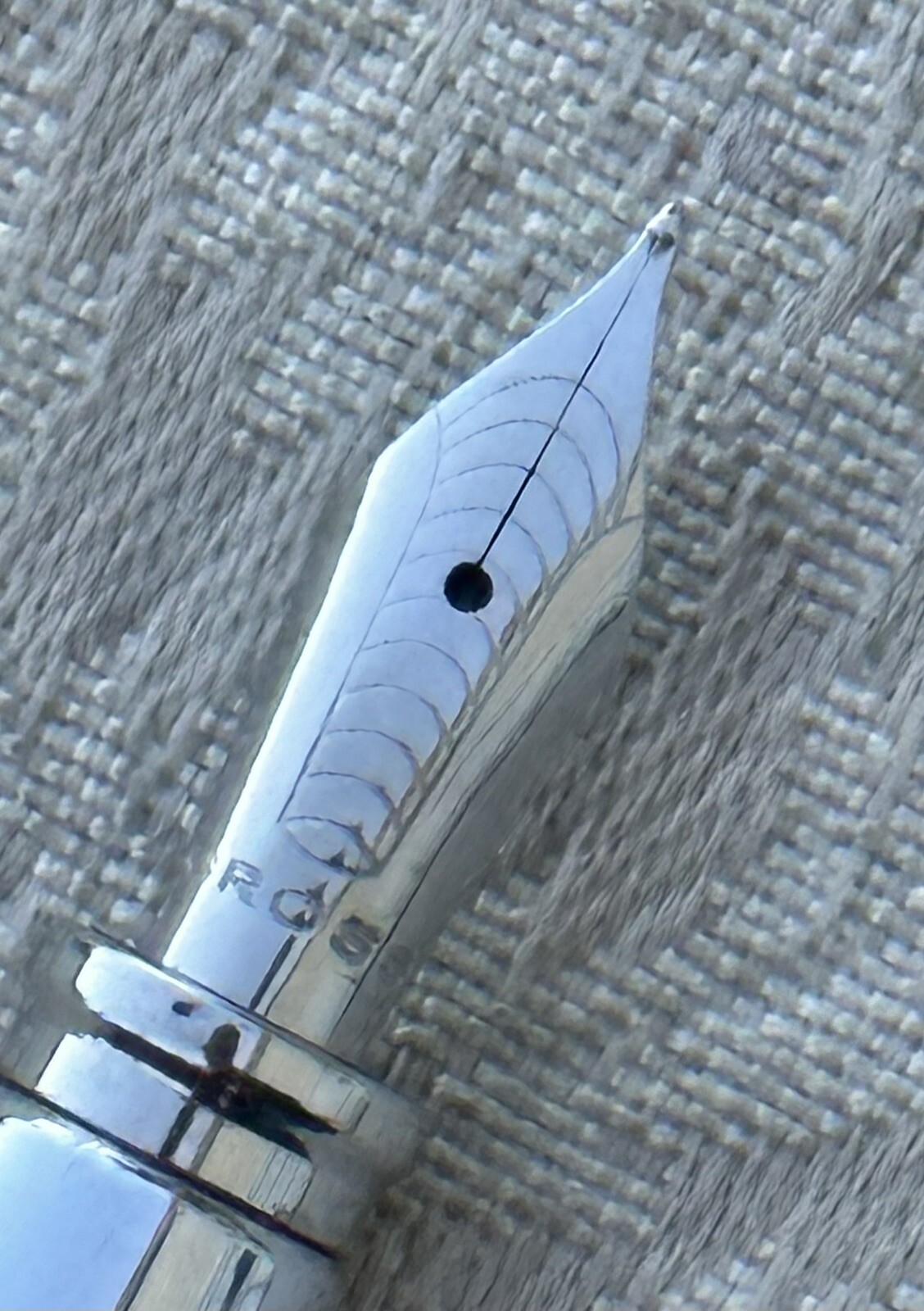 Cross Aventura Fountain Pen, Starry Blue w/Chrome, Stainless Steel Nib