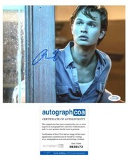 Ansel Elgort "West Side Story" AUTOGRAPH Signed 'Tony' 8x10 Photo C ACOA