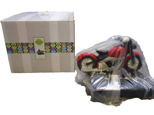 SCENTSY OPEN ROAD ROT MOTORRAD WACHSWÄRMER NUR ABDECKUNG QUADRATISCHE PASSFORM ^